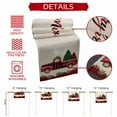 thumbnail image 6 of Burlap Table Runner 36 Inches Long,Christmas Trees Red Truck on Retro Linen Non-Slip Kitchen Table Runners for Dining Room Everyday Use Party Table Decorations Red Black Plaid, 6 of 9