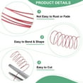 thumbnail image 2 of Alambre de joyería de 0.4 mm, calibre 26, 328 pies de alambre de manualidades de cobre para hacer joyas/plantar/tejer/manualidades DIY, alambres de metal suave [100M, rojo], 2 of 7