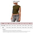 thumbnail image 5 of Camiseta sin espalda NikouMX ajustada de manga corta para mujer, 5 of 5