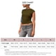 thumbnail image 5 of Camiseta de espalda abierta, camiseta de mujer de manga corta sin espalda, ajustada y sin espalda, top de verano sin espalda, apariencia llamativa, 5 of 5