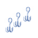 thumbnail image 1 of 20 ganchos giratorios multifuncionales de cuatro garras para bolsas y abrigos de almacenamiento. Azul, 1 of 5