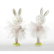 5.1" Resin Ballerina Bunnies - Set of 2