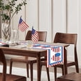 thumbnail image 1 of WHEANG Decorative Table Banner Independence Day Table Runner Holiday Print Vintage Independence Day Decoration Tablecloth Home Decor, 1 of 4