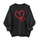 thumbnail image 1 of Camiseta de Moda de Cuello Redondo Casual de Manga Larga de las Mujeres para el Uso Diario, Suéter de Poliéster Suave, Blusa de Primavera de Invierno, 1 of 3