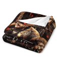 thumbnail image 4 of Manta de franela suave y acogedora de Jon Snow para niños y niñas, mantas de vellón cálidas de lujo para sofá, cama, camping, viajes, 50 x 40 pulgadas, 4 of 8