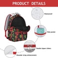 thumbnail image 4 of Cherry Print School Backpack for Women, Large Laptop Bookbag for College, Durable Work Backpack with Laptop Sleeve, Spacious Daypack for Commute Travel Gift, 4 of 6