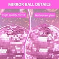 thumbnail image 6 of Queroig Disco Ball, 12"/16"/20" Mirror Disco Ball for DJ Club Party Live Stage Wedding Home Decor, Light Effect Mirror Ball with Hanging Rin, 6 of 6