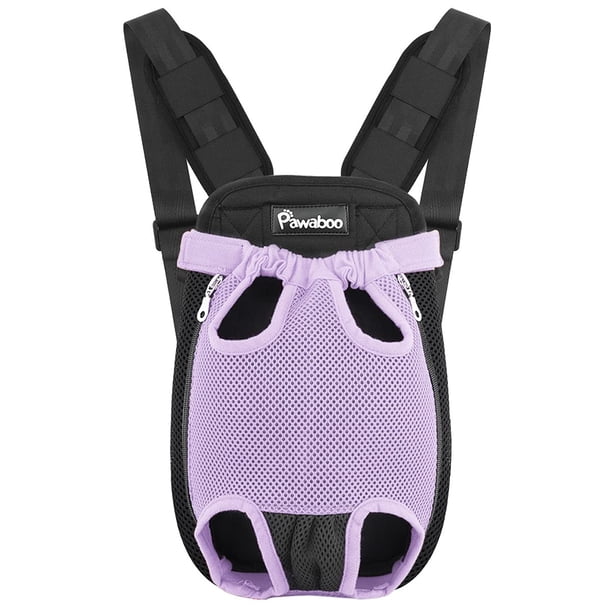 Pawaboo Mochila transportadora para mascotas, ajustable, frontal para mascotas, mochila transportadora para perros y gatos, bolsa de viaje, con las piernas afuera, fácil de ajustar para viajar, sender