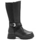 thumbnail image 1 of Botas Caña Alta Para Niña Yuyin Con Cintas Brillos Plataforma 3 Cm negro 15, 1 of 6