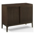 thumbnail image 1 of Pemberly Row Console Multimédia Moderne en Bois pour Rangement de Disques - Brun Foncé, 1 of 20