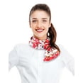 thumbnail image 3 of CBC Crown Women's Lightweight Christmas Friends Printed Christmas Themed Silk Feeling 13" x 60" Scarf, 3 of 4