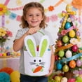 thumbnail image 3 of TIELUTT Easter Children's Cute Rabbit Easter Egg Easter Handbag Event Silicone Mat Baking Quarter Sheet Pizza Dough Tray Silicone Cookie Sheets for Oven Wooden Rods for Baking Pizza Mat, 3 of 5