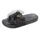 thumbnail image 2 of Moda mujer tobillo correa encaje verano diapositiva sandalias planas chanclas Shose Wmkox8yii  hj789, 2 of 6