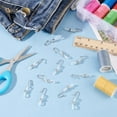 thumbnail image 4 of 1box 16pcs Silicone Plastics Zipper Holder Upper for Jeans and Buttons Keep Zipper Up On Pants with Iron Hooks 35mm Hole: 3x6mm, 4 of 7