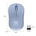 thumbnail image 3 of Logitech M221 1000dpi Óptico Gaming 2.4G USB 3 Botones PC Ratón inalámbrico (Azul) Ehuebsd Para estrenar, 3 of 8
