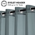 thumbnail image 5 of YEAHOME Dark Gray Sheer Curtains 72 inches Long - Home Decoration Grommet Airy & Lightweight Elegant Window Treatments with Light Filtering for Bedroom/Living Room (2 Panels, W52 x L72), 5 of 8