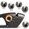 thumbnail image 5 of ROSYNEY 5-in-1 Kitchen Knife Sharpener, Rapid Grinding for All Knives & Scissors, 1-Back, 5 of 9