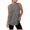 Gray, variant on Vivianyo HD Women's Sleeveless Side Slit Tank Top, Curved Hem Casual Tunic for Women, Women's Blue, Sizes S-2XL