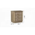 thumbnail image 2 of Medusa Wood Nightstand with 3 Drawers Gold Snake Skin Finish, 2 of 6
