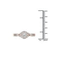 thumbnail image 4 of 1/2 Carat T.W. Diamond 10kt Rose Gold Single Halo Criss Cross Shank Engagement Ring, 4 of 5