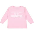 thumbnail image 3 of Inktastic Nevertheless, She Persisted Boys or Girls Long Sleeve Toddler T-Shirt, 3 of 5