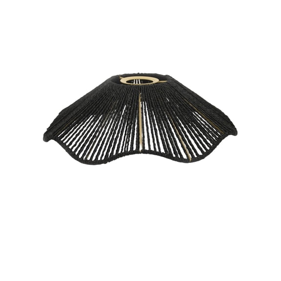 Vintage Hand Woven Pendant Lamp Shade Boho Rattan Lampshade for Home Living Room Bedroom Restaurant Cafe Decorative Light Fixture Accessories