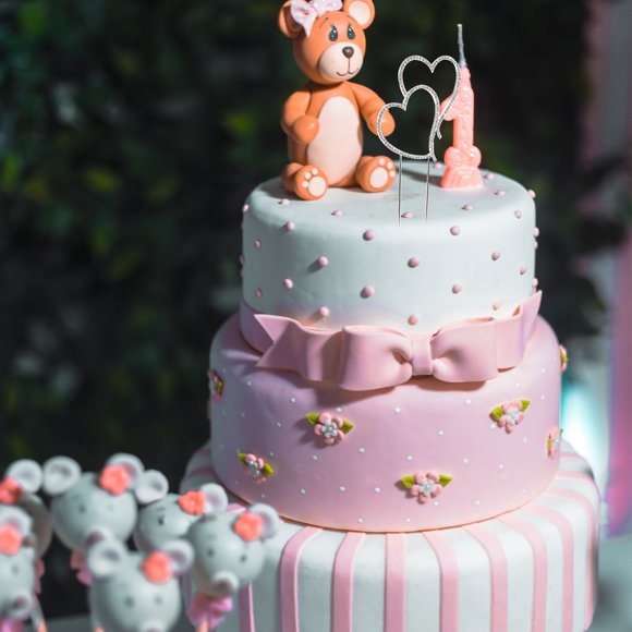 FENGGUIQU Adorno Para Pastel Con Doble Corazón De Cristal Y Acabado Plateado