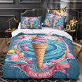 thumbnail image 3 of 3D Ice Cream Printed Comforter Cover Set Children Adult Unique Design Bedding Set Bedroom Decor,Twin (68"x86"), 3 of 5