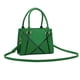 thumbnail image 1 of Bolso de hombro para mujer, estilo retro, clásico, de piel sintética, tipo sobre, con cremallera, color verde, 1 of 5