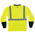 thumbnail image 2 of Ergodyne GloWearÂ® 8291BK Type R Class 2 Black Front Long Sleeve T-Shirt, Lime, 4XL, 2 of 2