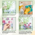 thumbnail image 4 of 46x15/116x38cm Tree Branch Window Clings Double Sided Hummingbirds Butterfly Window Decals Spring Flower Window Stickers Non Adhesive Static Vinyl Film for Sliding Door Prevent Bird Strike Colorful, 4 of 9