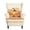Pumpkin Harvest Beige, variant on Bulopur Snowman Wingback Chair Covers 2Pcs, Stretch Snowflake Slipcovers for Christmas Living Room Decor