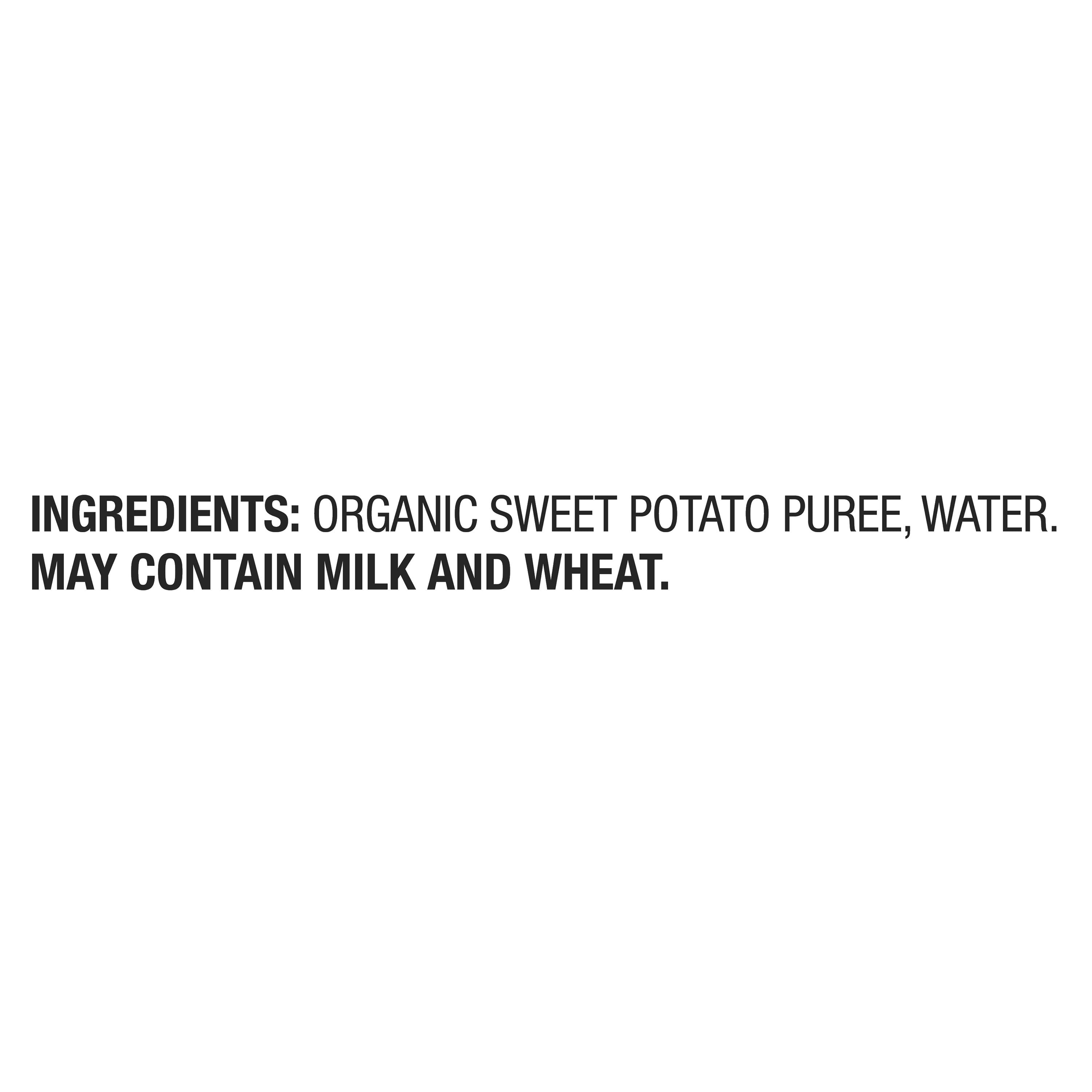 (12 pack) Parent's Choice Organic Stage 1 Baby Food Sweet Potato Puree, 4 oz Jar