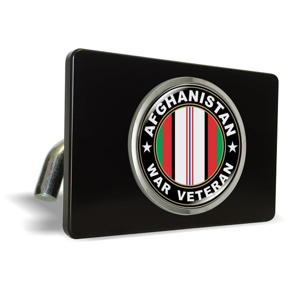 Veterans - Metal Trailer/Tow Hitch Cover with Emblem - 5 VAR