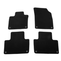 Ikon Motorsports Floor Mats Fits 2016-2025 Volvo XC90 PHEV & MHEV, Black Nylon OEM Fitment Style Front & Rear Anti-slip Carpets Replacement 4PCS