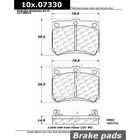 Centric Parts - Ceramic Pads