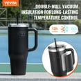 thumbnail image 2 of Thermal Coffee Cup 40oz, Double Walled Travel Mug, Leakproof Sports Water Bottle, 2 of 6