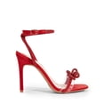 thumbnail image 4 of Zapatos de Tacón Brielle en Satén Rojo con Cristales para Mujer DREAM PAIRS Talla 8, 4 of 7