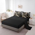 thumbnail image 3 of YST Abstract Artwork 7-Piece Comforter Set Black and Grey Marbling, Full, 3 of 4
