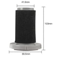 thumbnail image 4 of Parts Vacuum Cleaner Parts DIY Filter Element Sponge For Deerma DX700 DX700S Set, 4 of 5