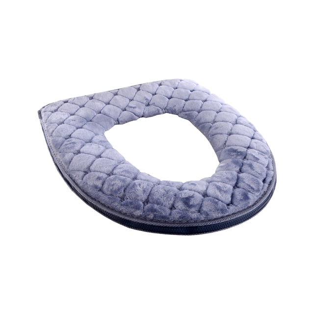 WRKEKC Liquidation Modèles d'Hiver du Siège de Toilette Coussin de Siège de Toilette en Peluche Siège de Toilette Épaissi Rondelles de Siège de Toilette Lavables