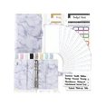 thumbnail image 1 of 1 Set Of Accounting Notebook With Purple Loose-Leaf Binder Cover, Including 12 Zipper Bags, 12 Budget Papers, 2 Letter Stickers, And 1 Colorful Label, 1 of 5