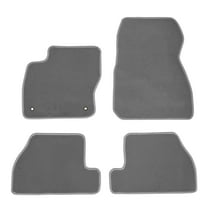 Ikon Motorsports Compatible with 11-15 Ford Focus OE Factory Style Gray Nylon Carpet Car Floor Mats Front Rear 4pcs 2011 2012 2013 2014 2015