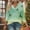 Green, variant on Blouse for Women 3/4 Sleeve V Neck Cute Sweatshirt Star Lightweight Oversized Pullover Soft Spring Orleans Party Tops