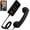 Black, variant on Retro Phone Handset for Iphone, Type-C/3.5mm Plug, Vintage Phone, High-Definition Noise-Canceling Audio, Plug and Play Wired Calling, Ergonomic Grip
