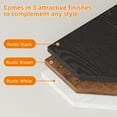 thumbnail image 3 of Fairy 4 Tier Rustic Brown Corner Floating Shelves for Wall, Farmhouse Corner Shelf Unit, 3 of 7