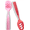 15 - Pink / Red, variant on NumNum Baby Spoons Set, Baby Essentials Pre-Spoon GOOtensils for 6+ Months, First Stage Self-Feeding Spoons for Baby Led Weaning (BLW), Silicone Toddler Utensils, BPA-Free, 2 Pack Beige/Mauve