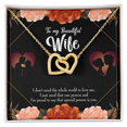 thumbnail image 2 of To My Wife Special Person Dark Inseparable Necklace, 2 of 7