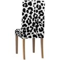 thumbnail image 4 of FMSHPON Jaguar Skin Print Stretch Chair Cover Protector Seat Slipcover for Dining Room Hotel Wedding Party Set of 4, 4 of 6