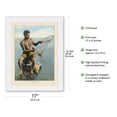 thumbnail image 2 of Hawaiian Fisherman - Fishing (Lawaiʻa) - Vintage Hawaiian Hand-Colored Postcard c.1910 - Japanese Unryu Rice Paper Art Print (Unframed) 17 x 22 in, 2 of 4